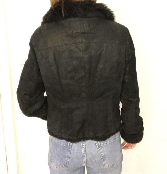 Veste en cuir noir t 40 – Image 3