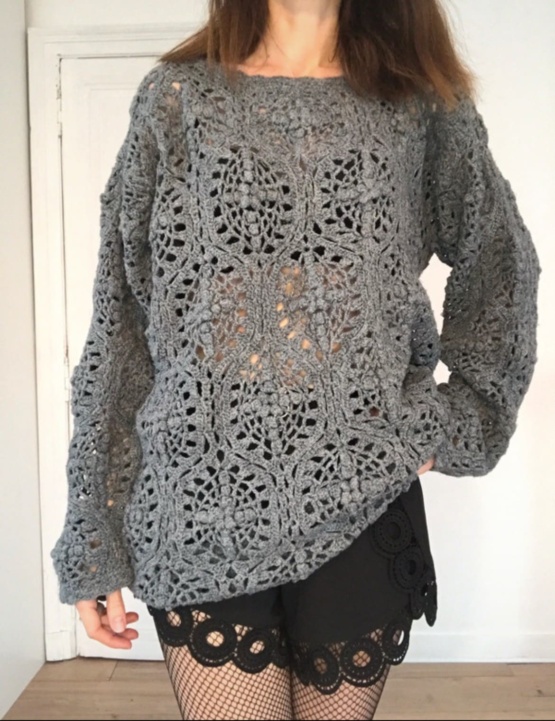 Pull long gris TL