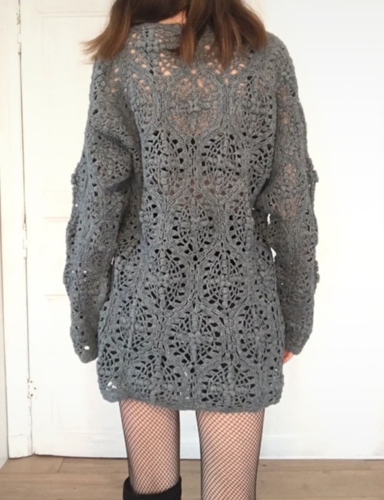 Pull long gris TL – Image 2
